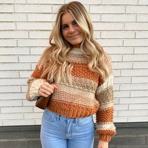 Color block sweater